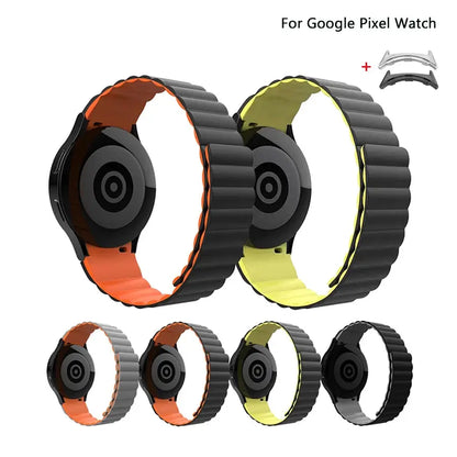 MagGrip Silikonband für Google Pixel Watch 3 - Magnetische Sichere Passform, Bold Style