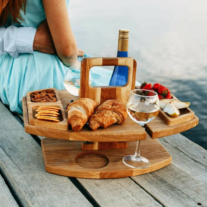 SipBoard | Klappbarer Picknicktisch aus Holz für Outdoor Aktivitäten