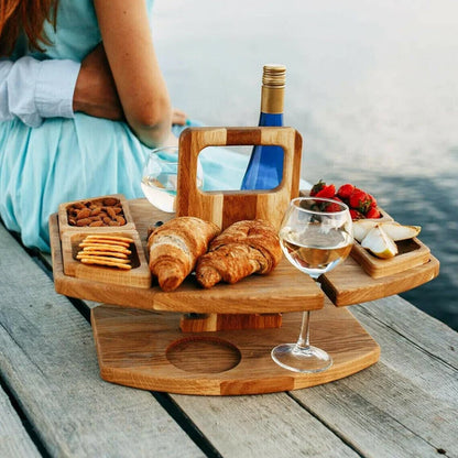 SipBoard | Klappbarer Picknicktisch aus Holz für Outdoor Aktivitäten