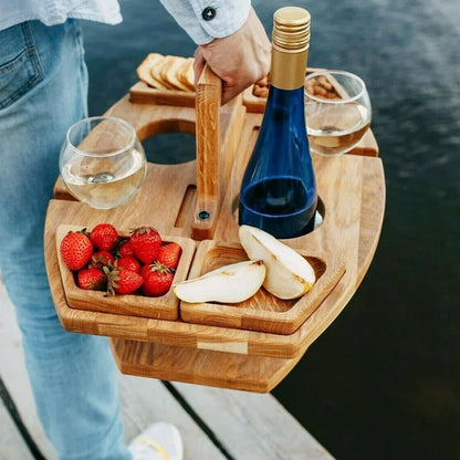 SipBoard | Klappbarer Picknicktisch aus Holz für Outdoor Aktivitäten