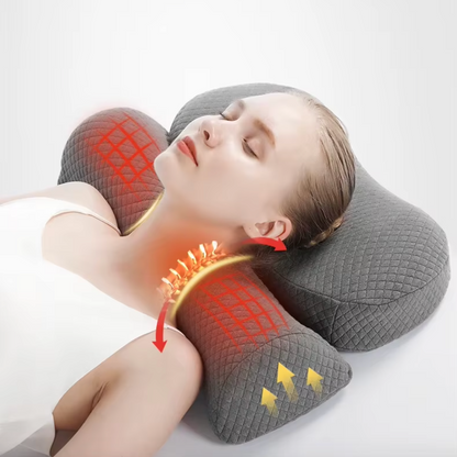 Orthopedic neck support pillow made of memory foam