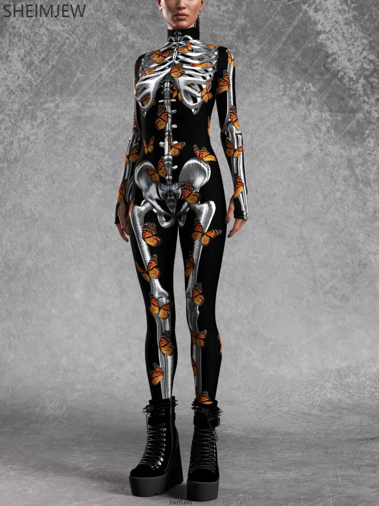 Skelettkostüm | Halloween Kostüm für Kinder und Erwachsene