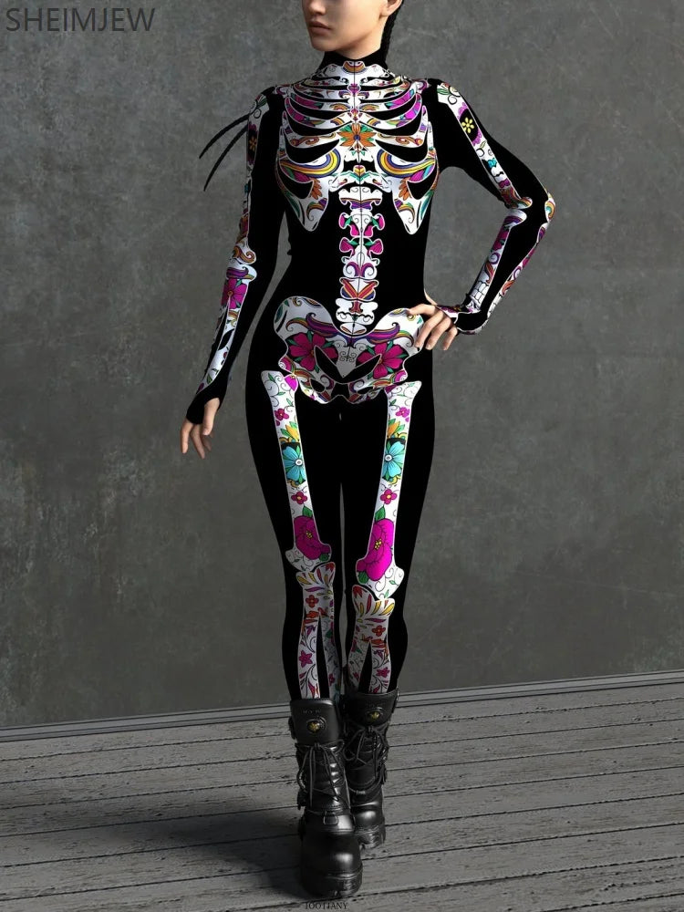 Skelettkostüm | Halloween Kostüm für Kinder und Erwachsene