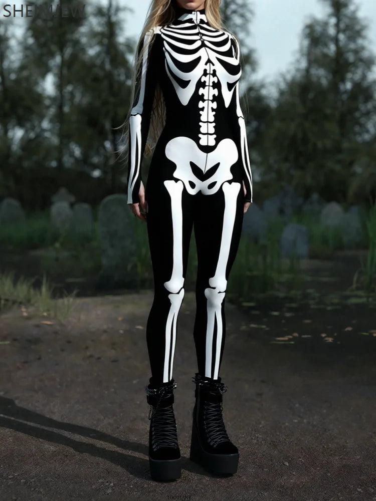 Skelettkostüm | Halloween Kostüm für Kinder und Erwachsene