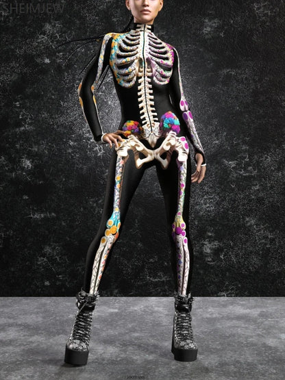 Skelettkostüm | Halloween Kostüm für Kinder und Erwachsene