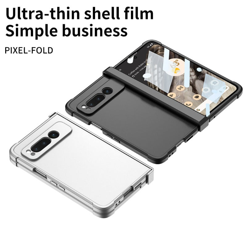 Ultradünne Handyhülle mit 360-Grad-HD-Hartglasfolie für Google Pixel Fold