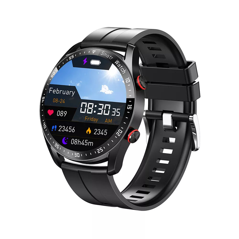 1,28-Zoll Smartwatch mit fortschrittlicher Gesundheitsüberwachung, NFC-Zahlungen und Bluetooth-Anrufen
