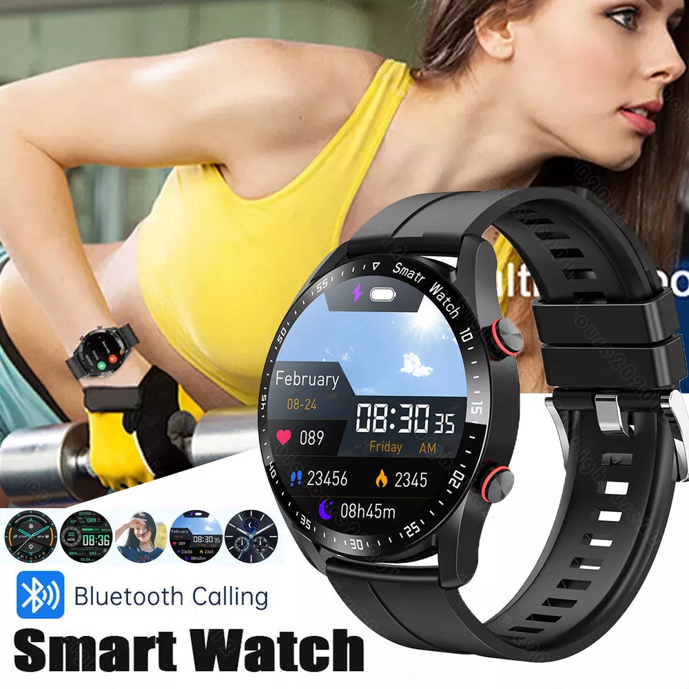 1,28-Zoll Smartwatch mit fortschrittlicher Gesundheitsüberwachung, NFC-Zahlungen und Bluetooth-Anrufen
