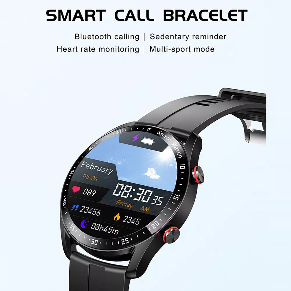 1,28-Zoll Smartwatch mit fortschrittlicher Gesundheitsüberwachung, NFC-Zahlungen und Bluetooth-Anrufen