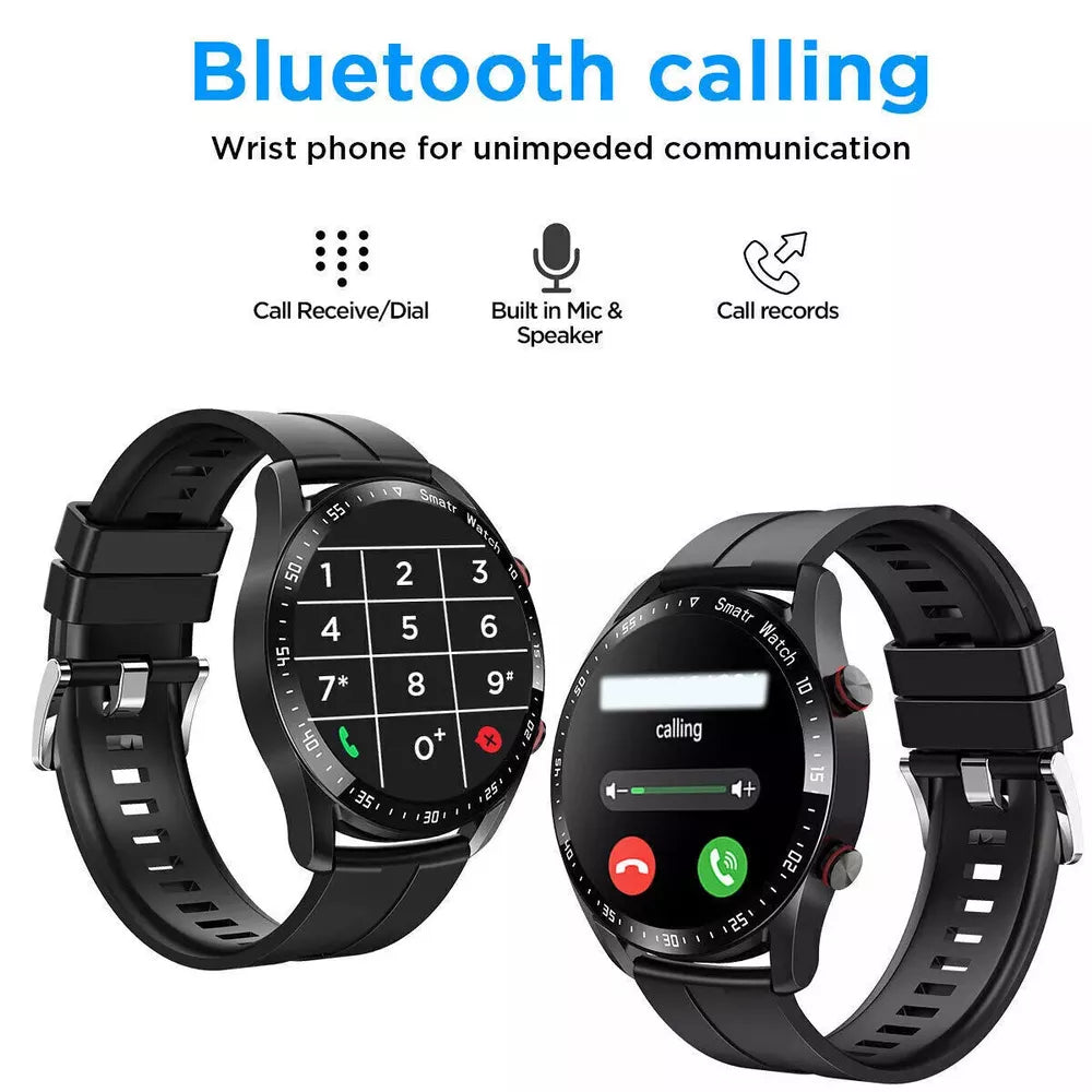 1,28-Zoll Smartwatch mit fortschrittlicher Gesundheitsüberwachung, NFC-Zahlungen und Bluetooth-Anrufen