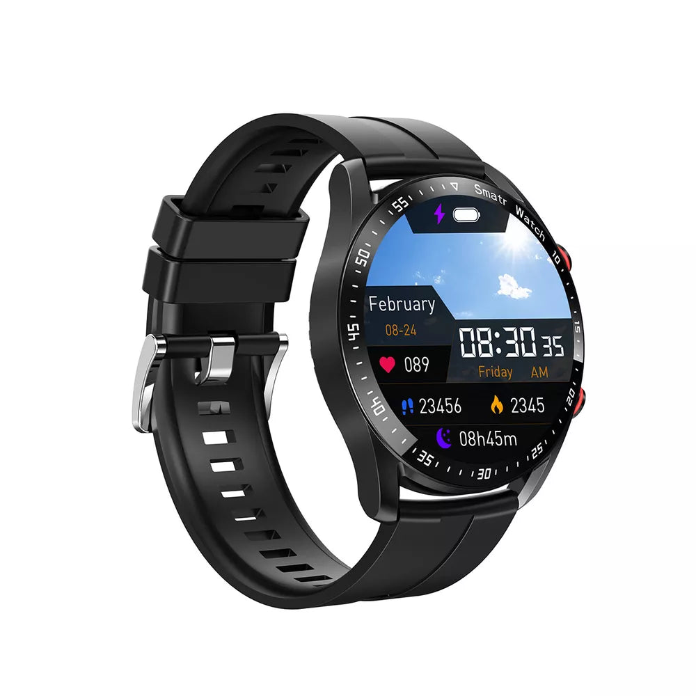 1,28-Zoll Smartwatch mit fortschrittlicher Gesundheitsüberwachung, NFC-Zahlungen und Bluetooth-Anrufen