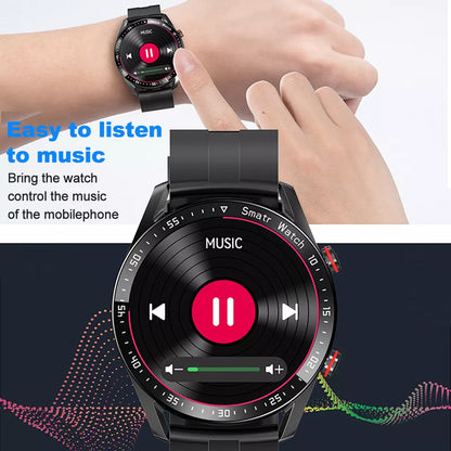 1,28-Zoll Smartwatch mit fortschrittlicher Gesundheitsüberwachung, NFC-Zahlungen und Bluetooth-Anrufen