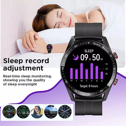 1,28-Zoll Smartwatch mit fortschrittlicher Gesundheitsüberwachung, NFC-Zahlungen und Bluetooth-Anrufen