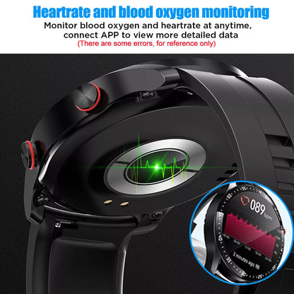 1,28-Zoll Smartwatch mit fortschrittlicher Gesundheitsüberwachung, NFC-Zahlungen und Bluetooth-Anrufen