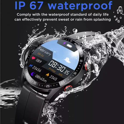 1,28-Zoll Smartwatch mit fortschrittlicher Gesundheitsüberwachung, NFC-Zahlungen und Bluetooth-Anrufen
