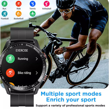 1,28-Zoll Smartwatch mit fortschrittlicher Gesundheitsüberwachung, NFC-Zahlungen und Bluetooth-Anrufen