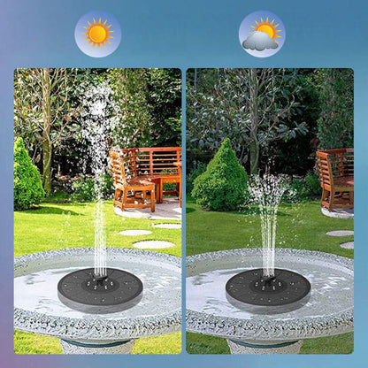 Solarbetriebene Schwimmende Brunnen - Beleuchte sofort deinen Garten