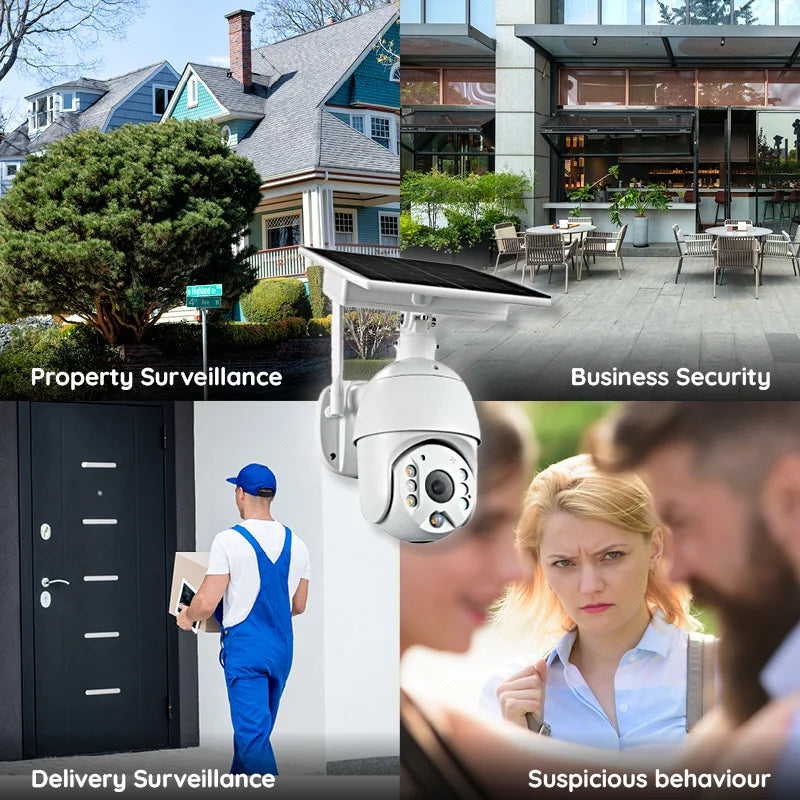Solarbetriebene WiFi-Sicherheitskamera