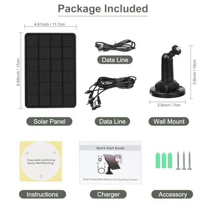 Solar Panel Kit 12V/6V/9V mit 8000mAH wiederaufladbarer Lithium-Batterie, Outdoor-wasserfest für alle Wildkameras, Jagd- &amp; Trailkameras | BL8000
