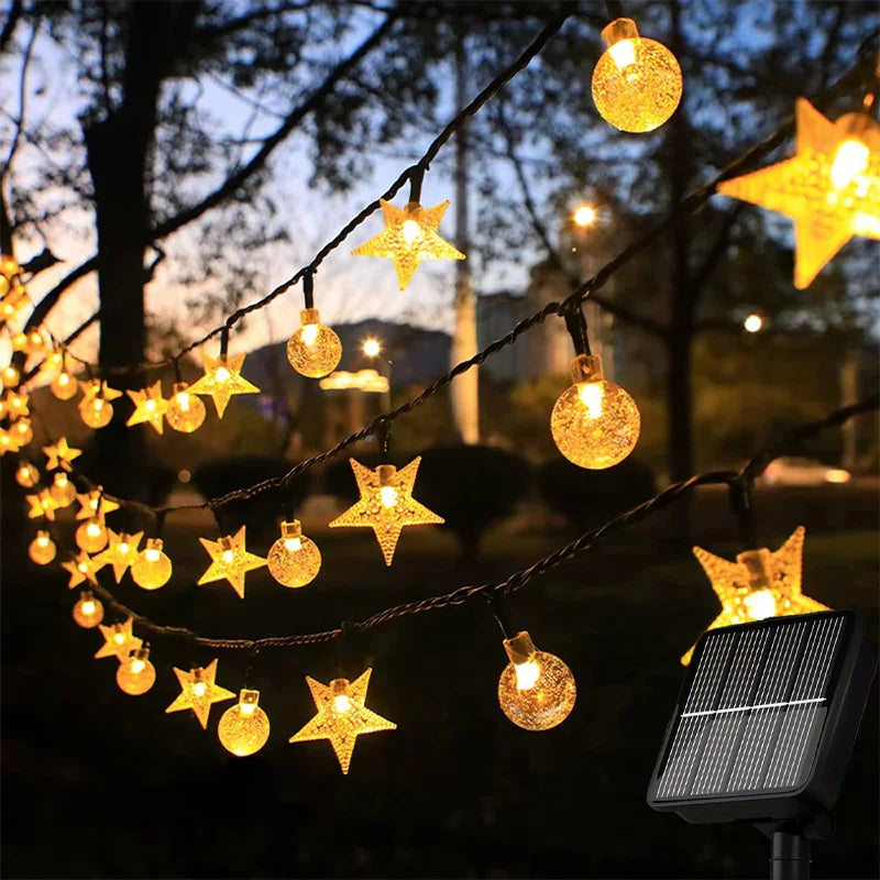 Solar Star Globe | LED Lichterkette Outdoor für Außenbereich