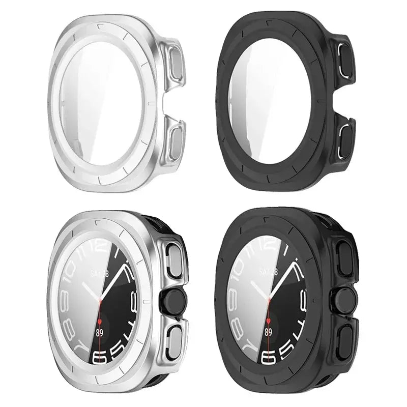 TitanShield ProMax: Premium Edelstahlband &amp;amp; Gehärtetes Glas Protector für Samsung Galaxy Watch 7 Ultra 47mm