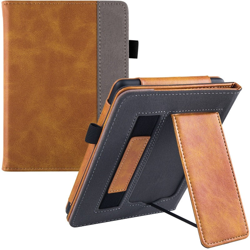 PU-Leder-Folio-Hülle mit Standfunktion und Handschlaufe für 6,8&quot; Kindle Paperwhite