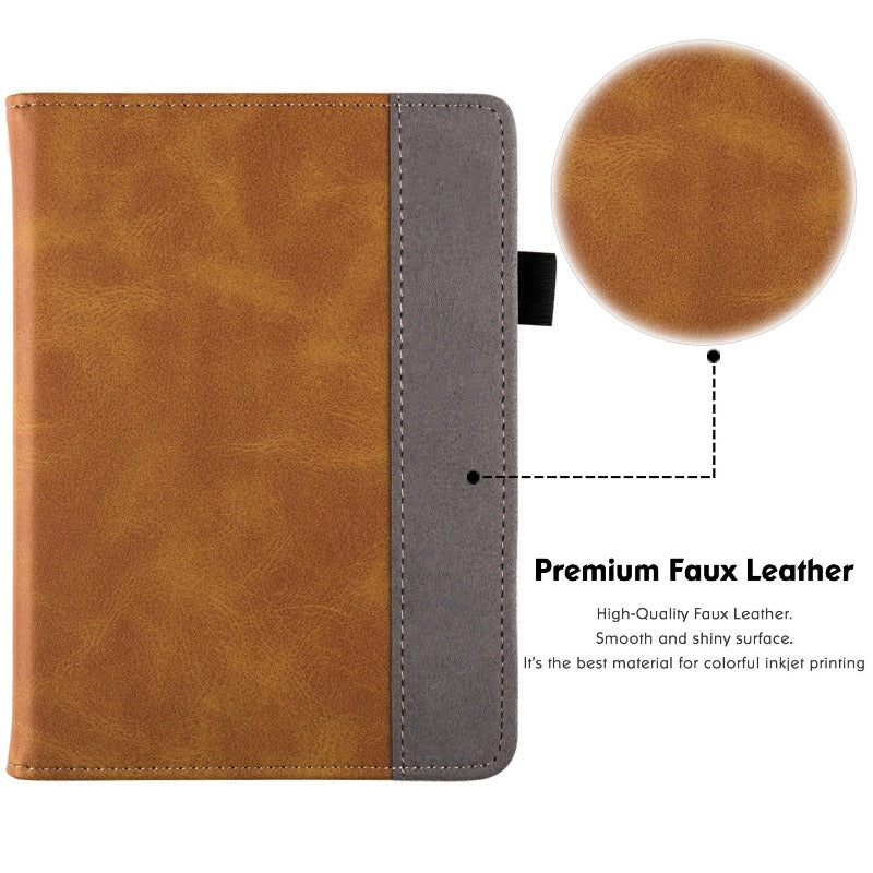 PU-Leder-Folio-Hülle mit Standfunktion und Handschlaufe für 6,8&quot; Kindle Paperwhite