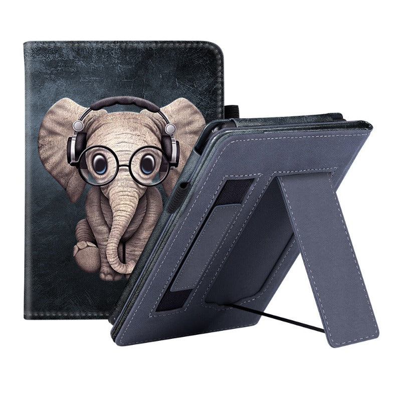 PU-Leder-Folio-Hülle mit Standfunktion und Handschlaufe für 6,8&quot; Kindle Paperwhite