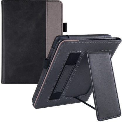 PU-Leder-Folio-Hülle mit Standfunktion und Handschlaufe für 6,8&quot; Kindle Paperwhite