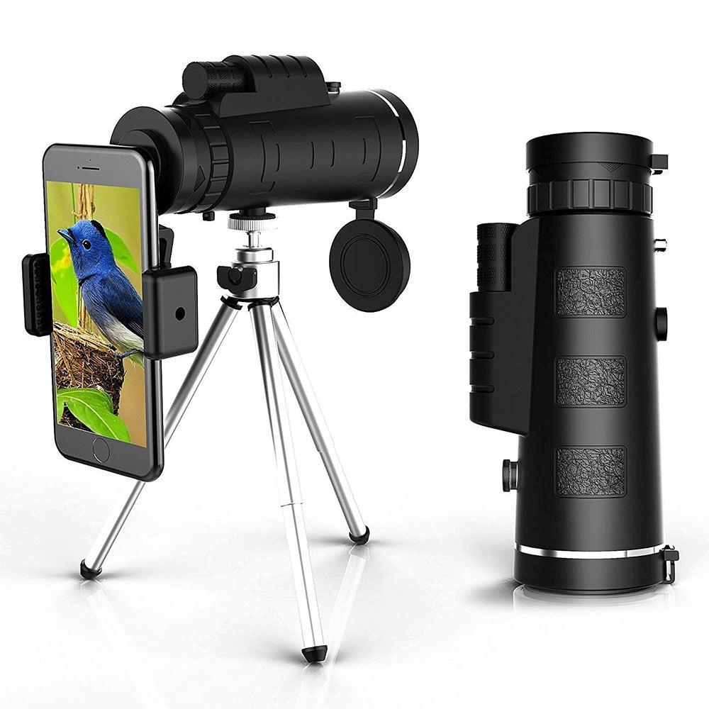 Starscope HD Monokular – Hochleistungswasserdichtes Teleskop mit Smartphone-Halter &amp; Stativ