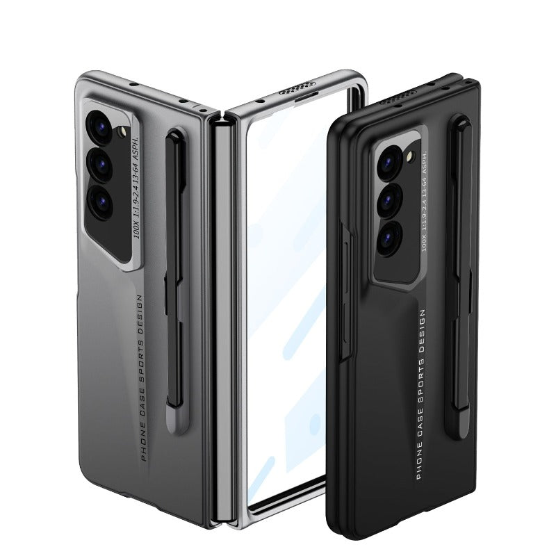 Streamline Body Hart PC Ultra-dünne Schutz Smartphone-Hülle Display-Schutzfolie mit Stifthalter für Samsung Galaxy Z Fold 6