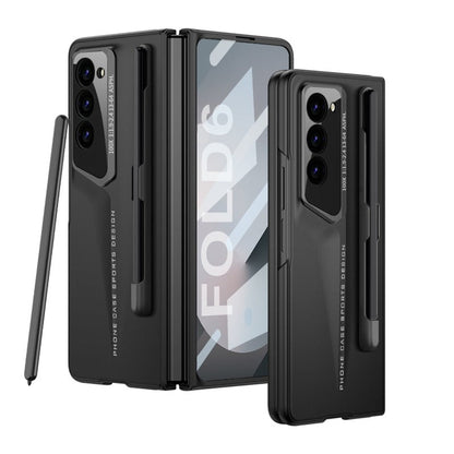 Streamline Body Hart PC Ultra-dünne Schutz Smartphone-Hülle Display-Schutzfolie mit Stifthalter für Samsung Galaxy Z Fold 6