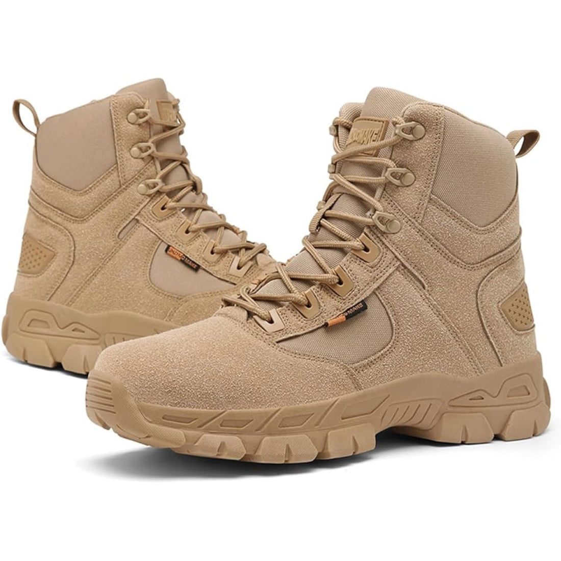 Taktische Herrenstiefel wasserdicht, robust, mit Echtleder, rutschfest für Outdoor &amp; Wandern