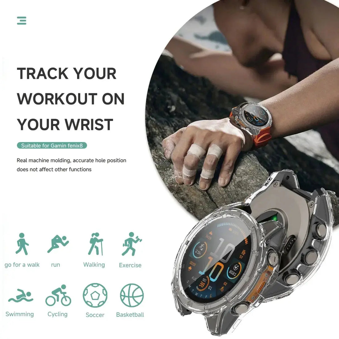 DuraShield Pro - Robuste Schutz für Garmin Fenix 8