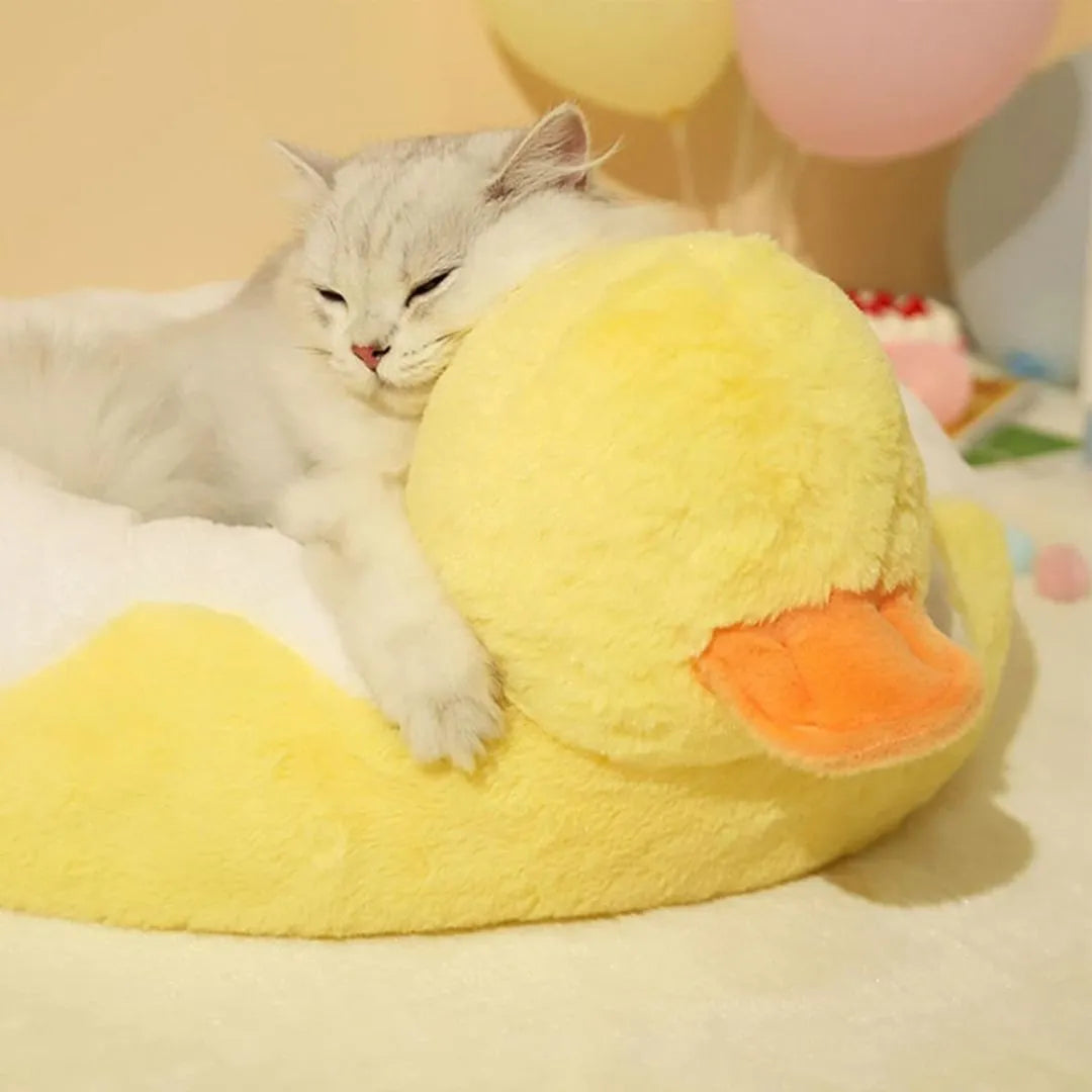 Weiches Katzenkuschelbett | Gemütliches Katzenbett zum Schlafen