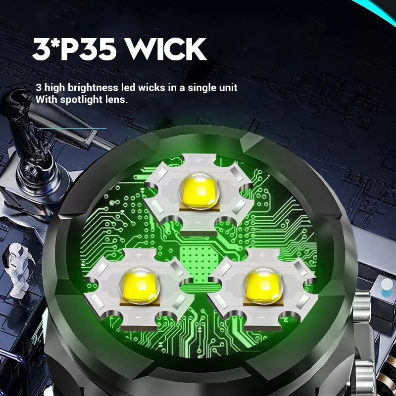 Drei-Augen-Monster Mini Blitz Super Power Taschenlampe