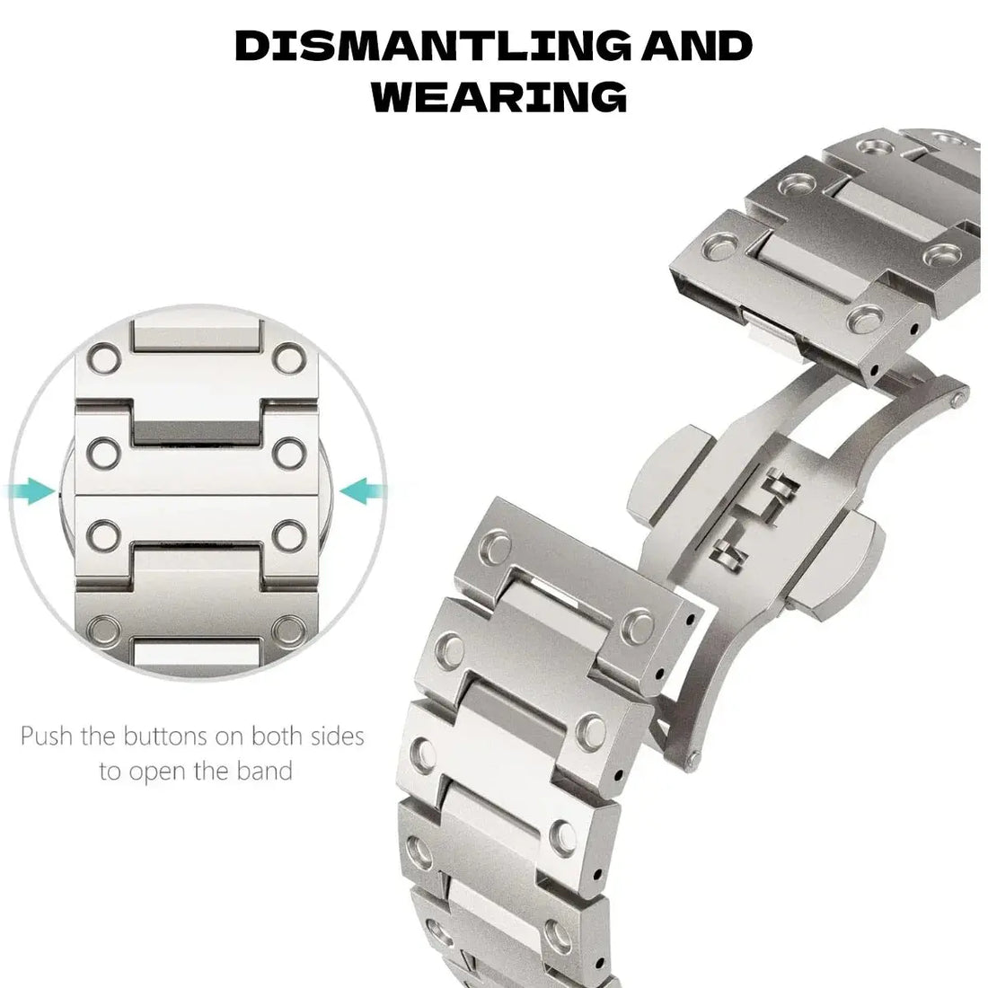 Titanium Elegance – individuelles Uhrenarmband für die Samsung Galaxy Watch