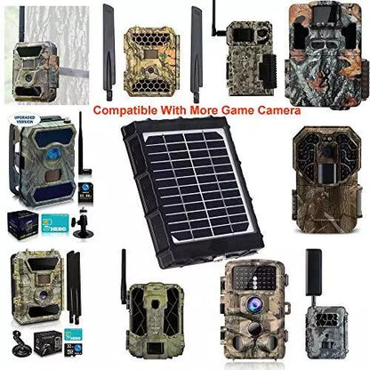 Solar Panel Kit 12V/6V/9V mit 8000mAH wiederaufladbarer Lithium-Batterie, Outdoor-wasserfest für alle Wildkameras, Jagd- &amp; Trailkameras | BL8000