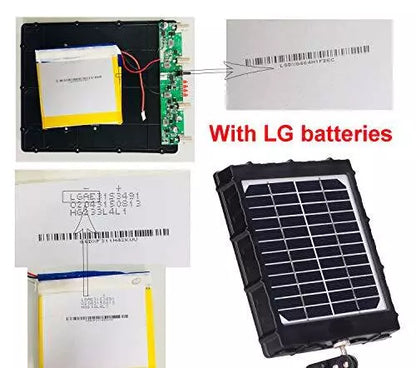 Solar Panel Kit 12V/6V/9V mit 8000mAH wiederaufladbarer Lithium-Batterie, Outdoor-wasserfest für alle Wildkameras, Jagd- &amp; Trailkameras | BL8000