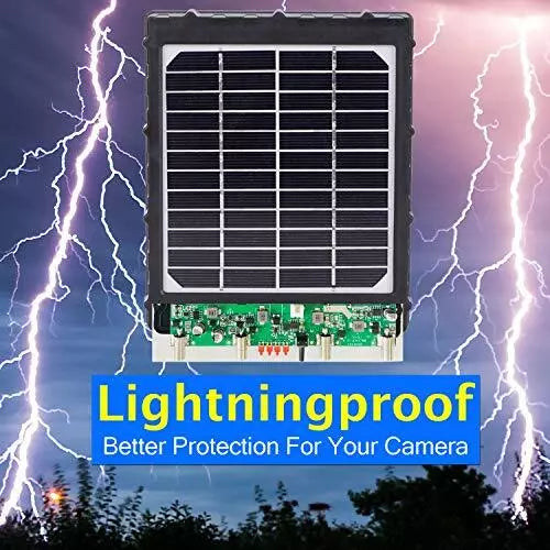 Solar Panel Kit 12V/6V/9V mit 8000mAH wiederaufladbarer Lithium-Batterie, Outdoor-wasserfest für alle Wildkameras, Jagd- &amp; Trailkameras | BL8000
