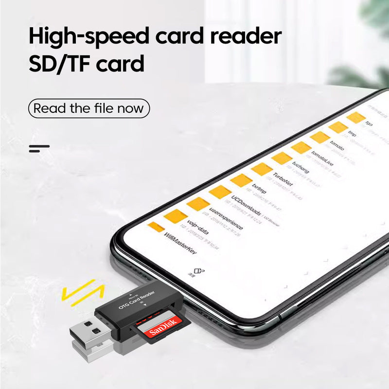 2 in 1 USB Type-C SD- und TF-Kartenleser-Adapter