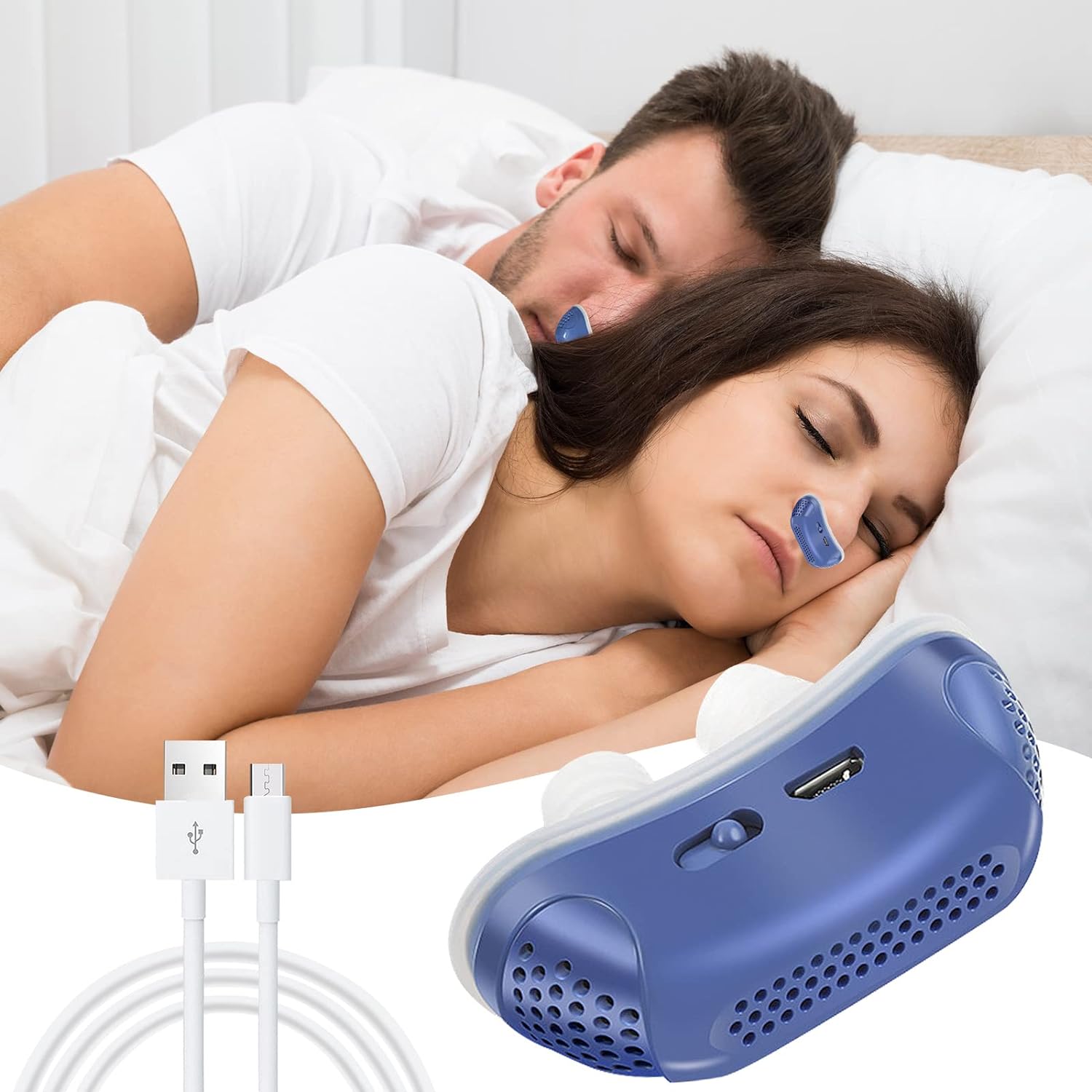 Micro CPAP Schlafapnoe Maschine für Reisen &amp; Anti-Schnarchen - CPAP Alternative
