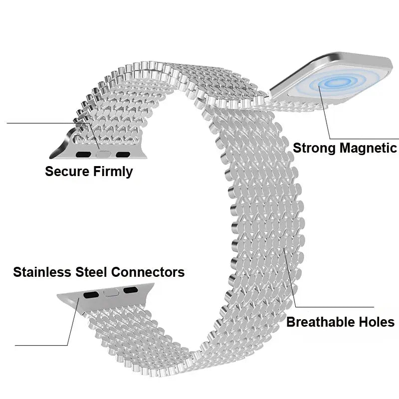 SteelFlex Magnetic Link Band für Apple Watch