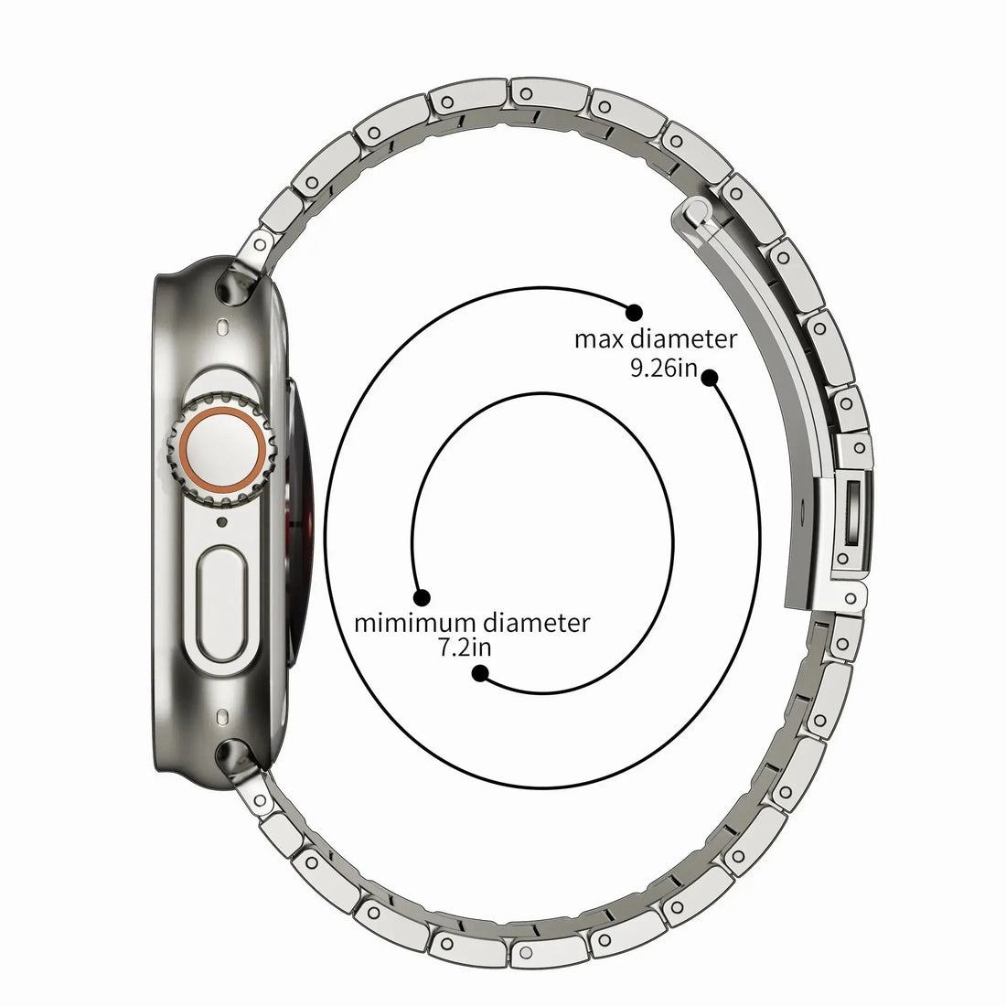 TitanLux Titanarmband für Apple Watch