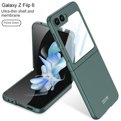 Ultradünne, hautfreundliche matte Telefonhülle mit Spiegelfolie für Samsung Galaxy Z Flip 6