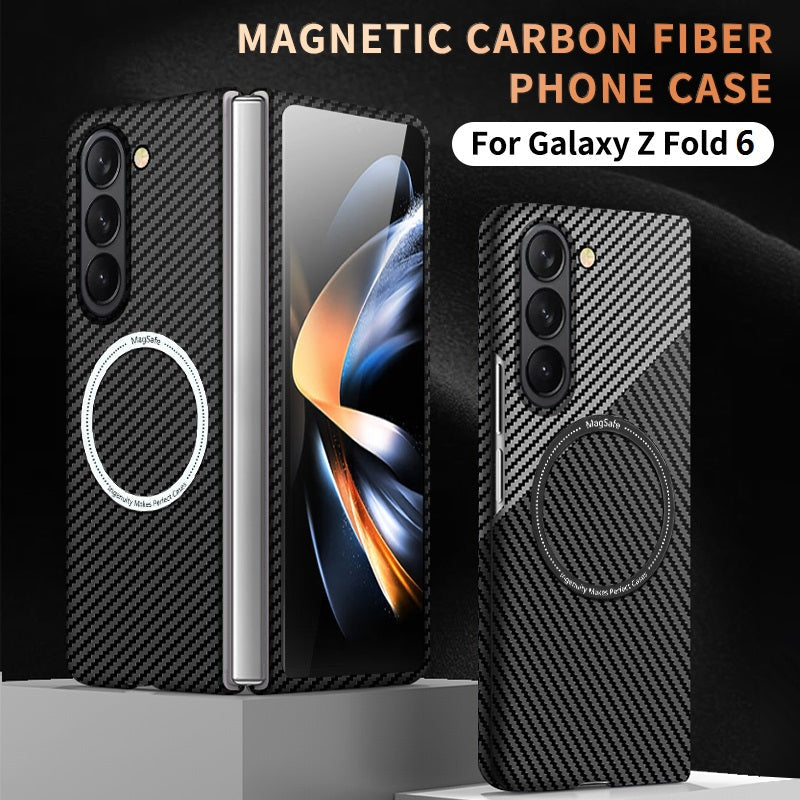 Ultra Dünne Matte Kohlefaser PC Magsafe Hülle Für Samsung Galaxy Z Fold 6