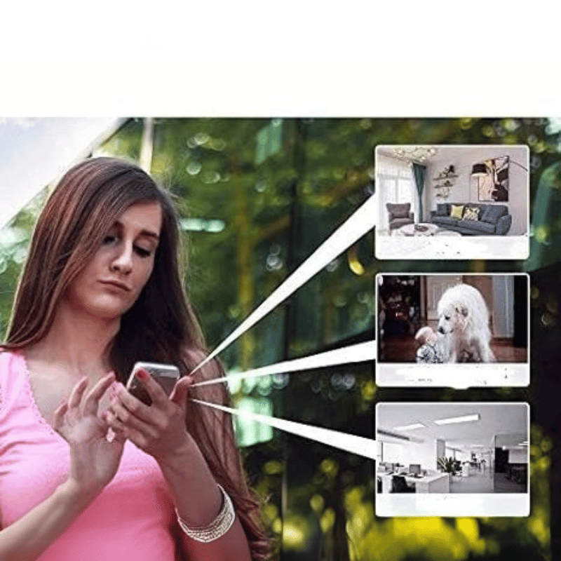 Überwachungskamera – Kabellos &amp; 1080P HD | Für Innen &amp; Außen | Smart Home Steuerung per App