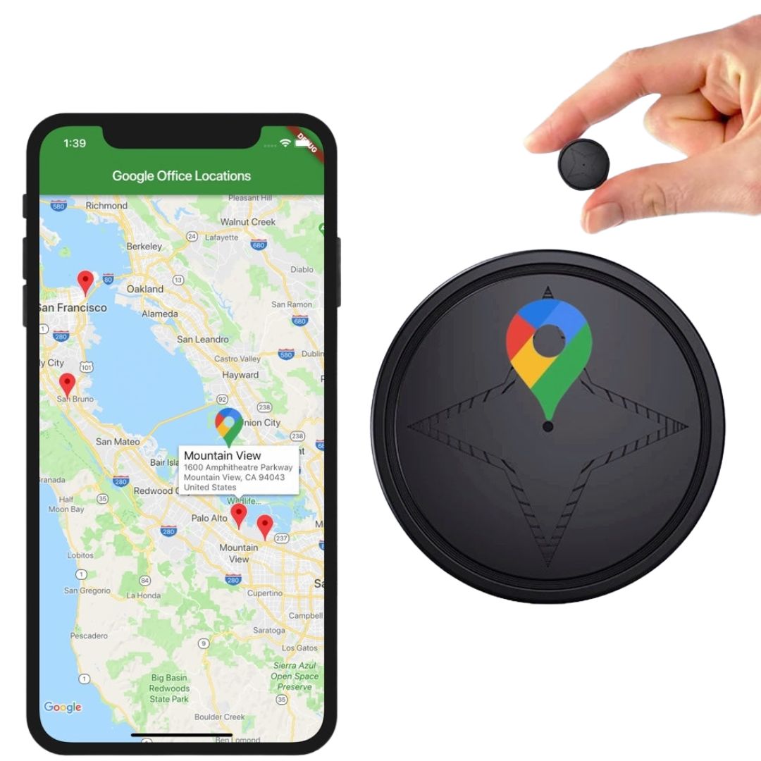 Zelara GPS Tracker TrackChip – Echtzeit-Standort für Auto, Roller &amp; Fahrrad