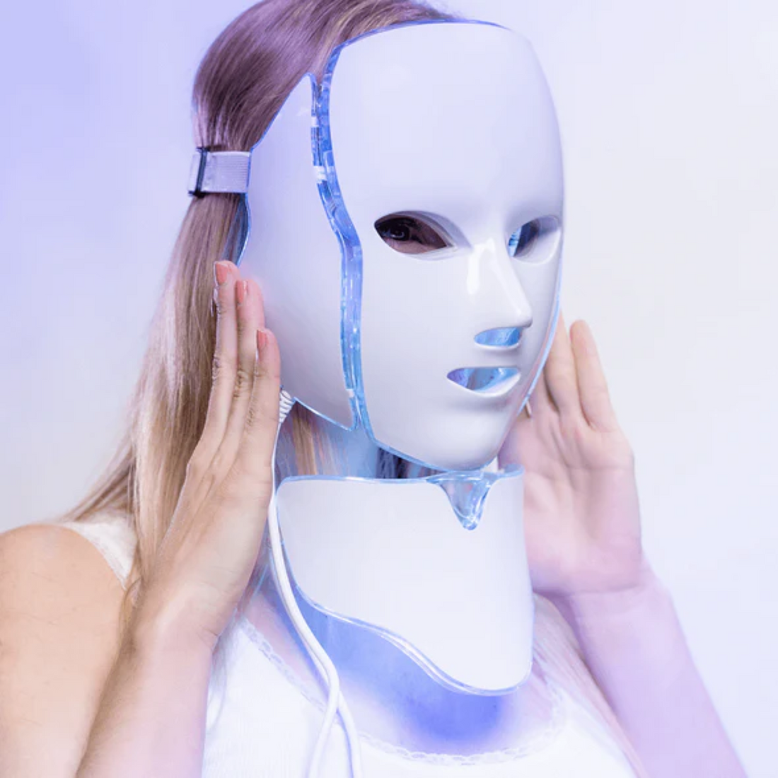 7 Farben LED Photon Lichttherapie-Maske - Gesichts- und Halsbehandlung