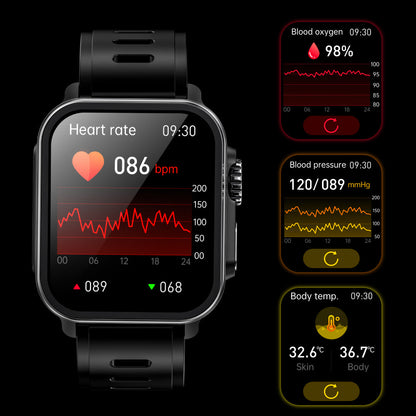 Zelara VEE Bluetooth Anruf EKG/EKG Blutsauerstoff Schlafüberwachung Musik SmartWatch